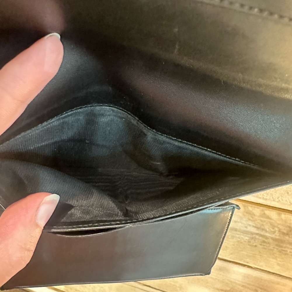 Vintage GUCCI Black Leather Wallet Clutch • Made in Italy - Picture 8 of 12